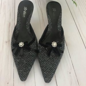 Brighton Tweed mules